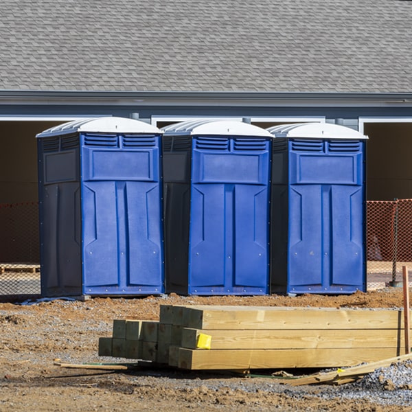 what is the maximum capacity for a single portable toilet in Hallsboro